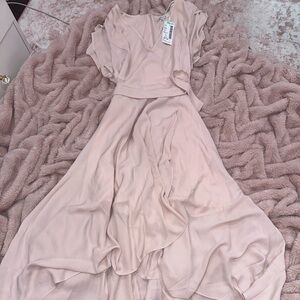 SOLD Elegant Blush Pink Women's Dress